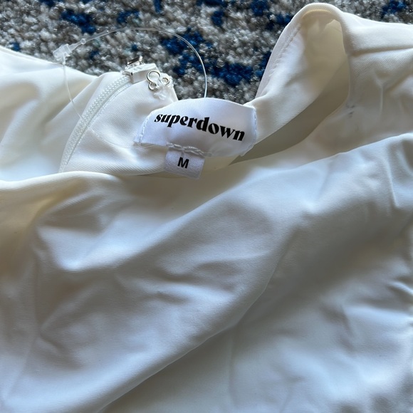 superdown Amira Cut Out Dress in Ivory Medium - Picture 6 of 7